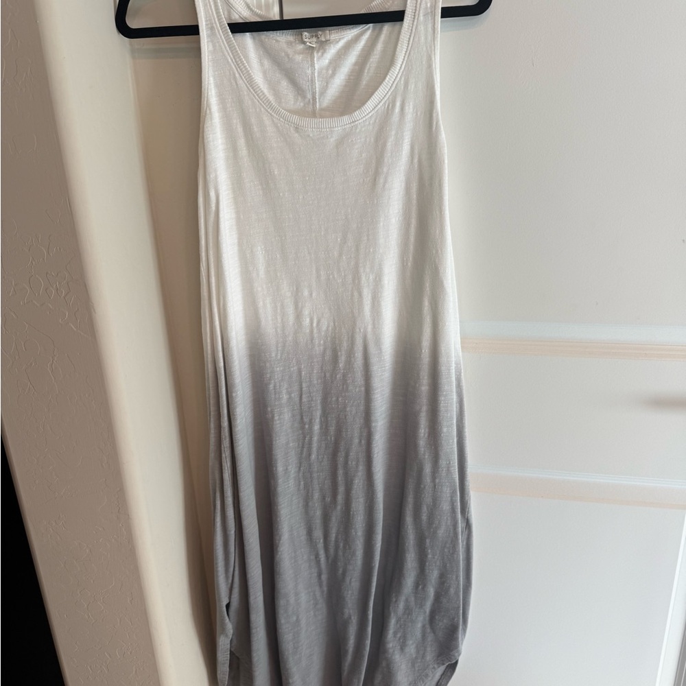 Z Supply White to Gray Ombre dress